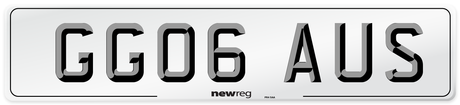 GG06 AUS Number Plate from New Reg